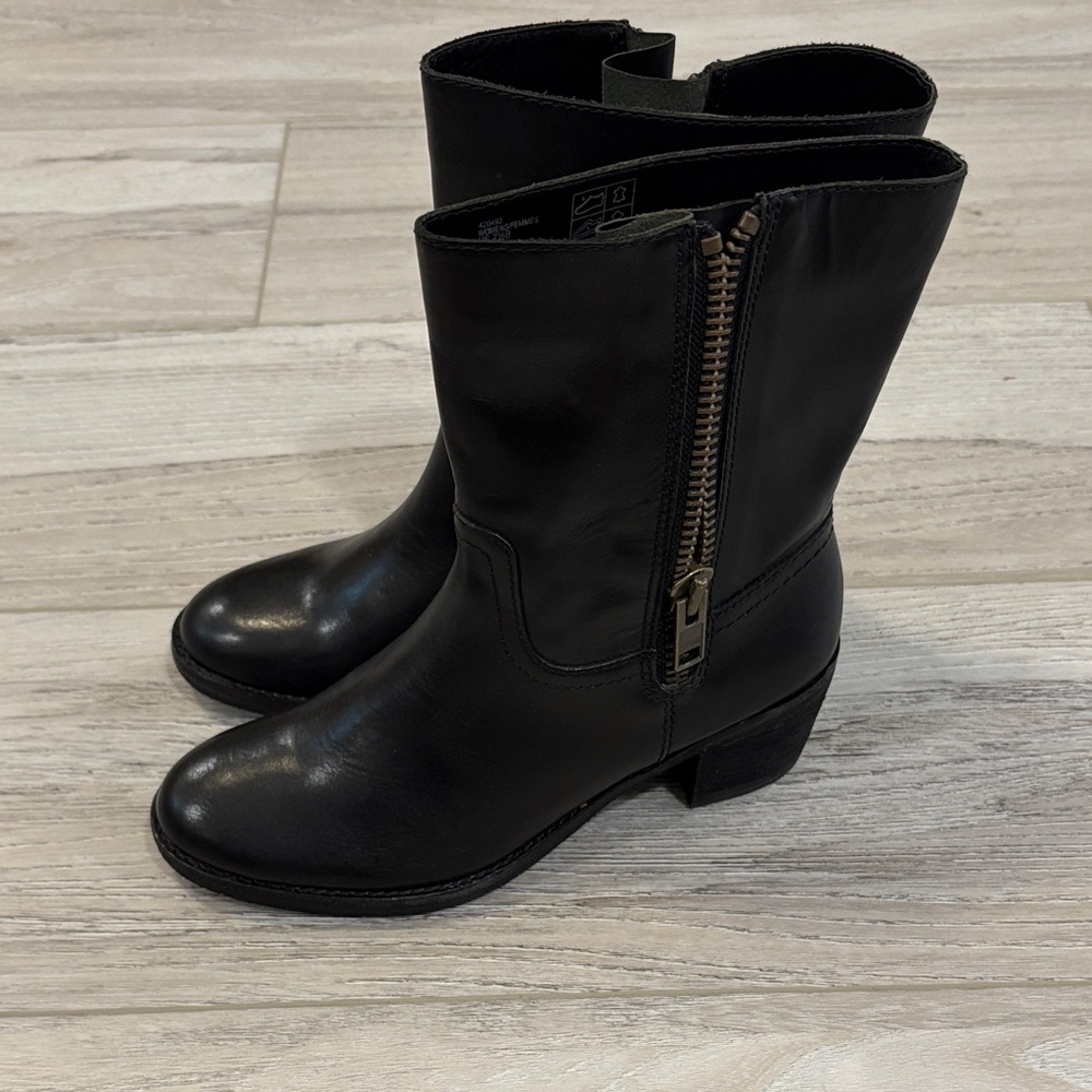 Lands End Holbrook Leather Boots 7.5